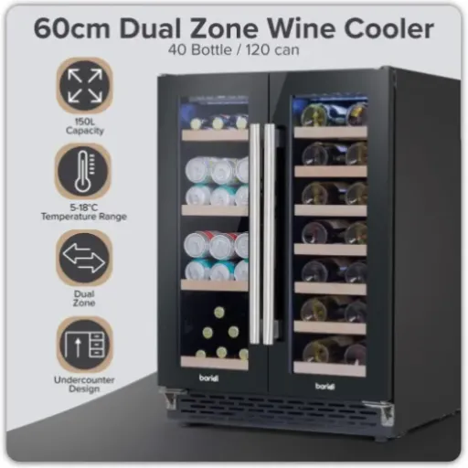 Dellonda Baridi DH96 Review: a no-nonsense dual-zone drinks fridge for under the counter