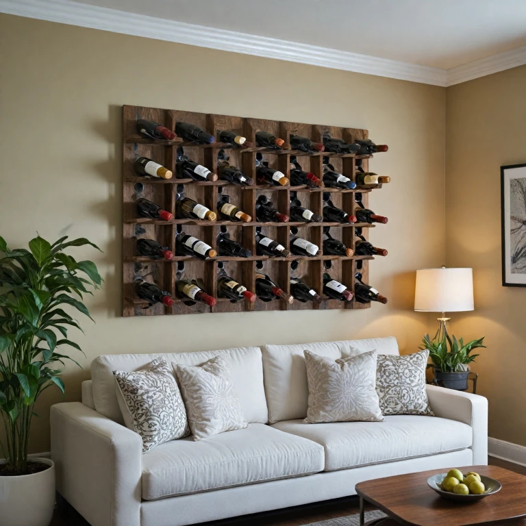 Enhancing Your Space with a Wall-Mounted Wine Rack