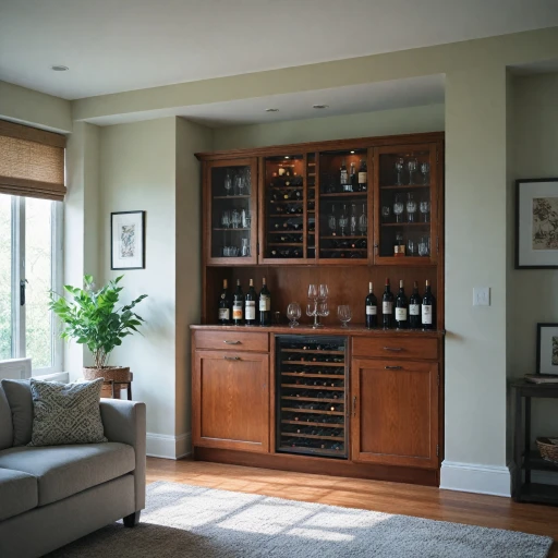 Enhance Your Home with a Wine Credenza Featuring a Built-In Refrigerator