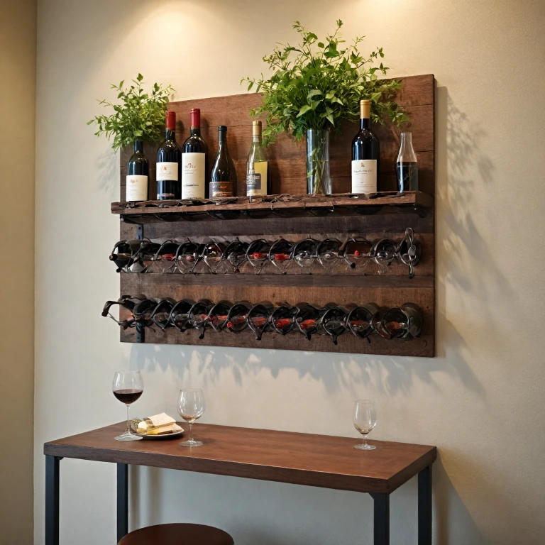 Enhance Your Space with a Stylish Wall-Mounted Wine Glass Rack