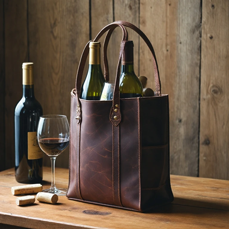 The Elegance and Utility of a Leather Wine Tote