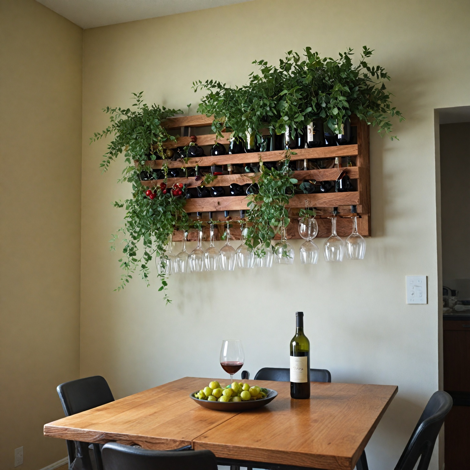 Enhance Your Space with a Stylish Wall-Mounted Wine Glass Rack