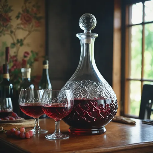 Exploring the Charm of a Vintage Wine Decanter with an Ice Chamber