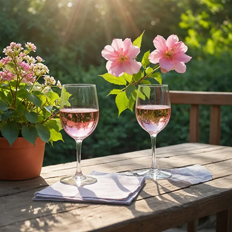 Enjoying the sweet charm of barefoot moscato pink