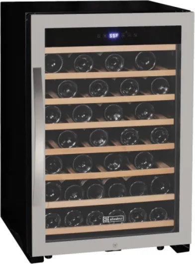 22" Wide Cascina Series 55 Bottle Single Zone Stainless Steel Wine Refrigerator KWR55S-1SR
