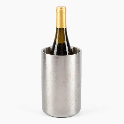 Stainless Steel Wine Chiller a Double-Insulated Iceless Bottle Cooler for Wine & Champagne, Keeps Bottles Cold up to 6 Hours, Portable, Fits Most Bottle Sizes, Wine Accessory Gift