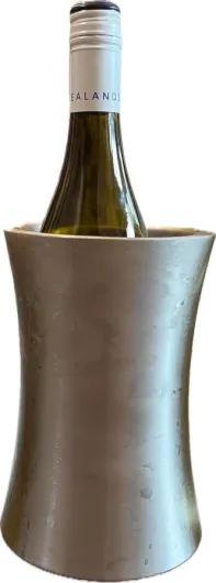 Stainless Steel Wine Chiller - Freezable Water-Filled Walls Keeps Wine Ultra-Cold Longer - Sleek Durable Design Wine Cooler - Fits All Wine Bottles, Perfect Wine Gifts