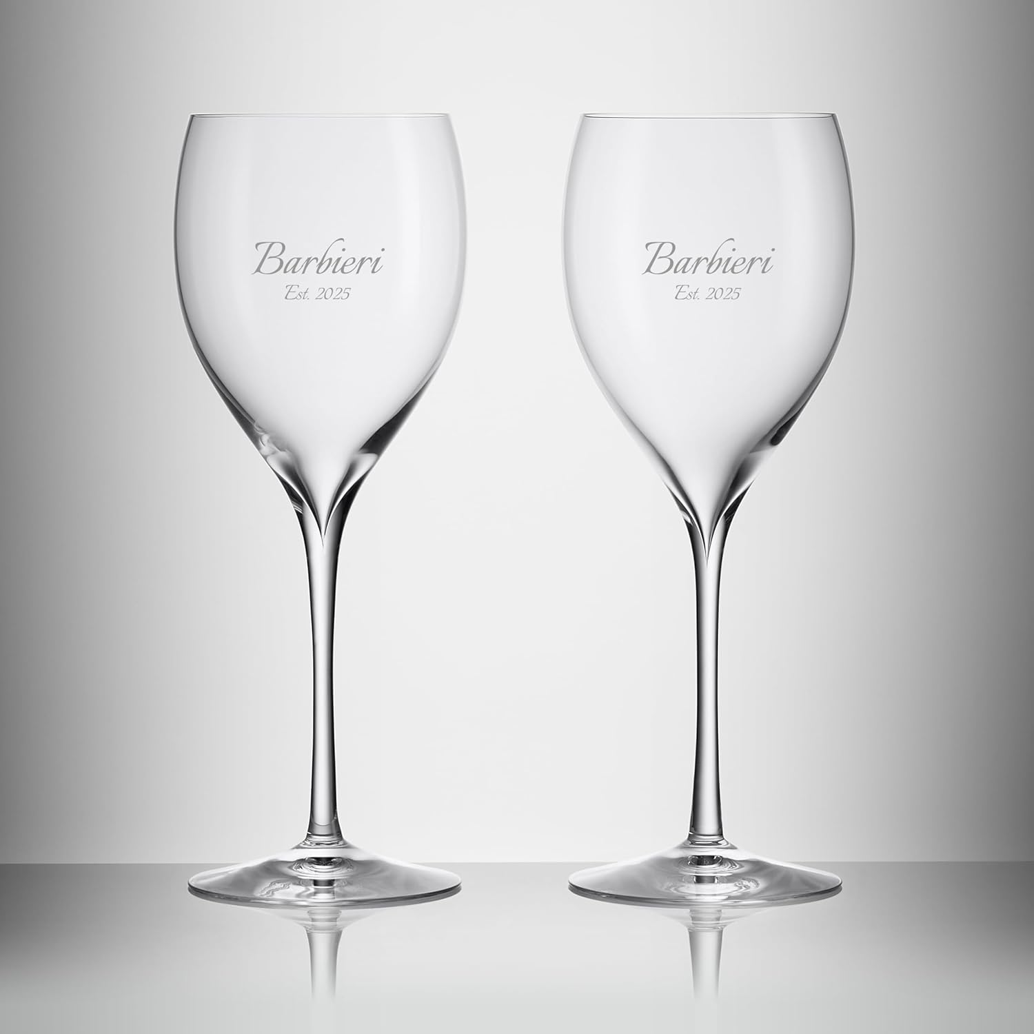 Waterford Personalized Elegance Sauvignon Blanc Wine Glasses, Set of 2 Custom Engraved 14.2oz Crystal White Wine Glasses for Pouilly Fumé, Sancere, Sauternes, Gifts for Wine Lovers