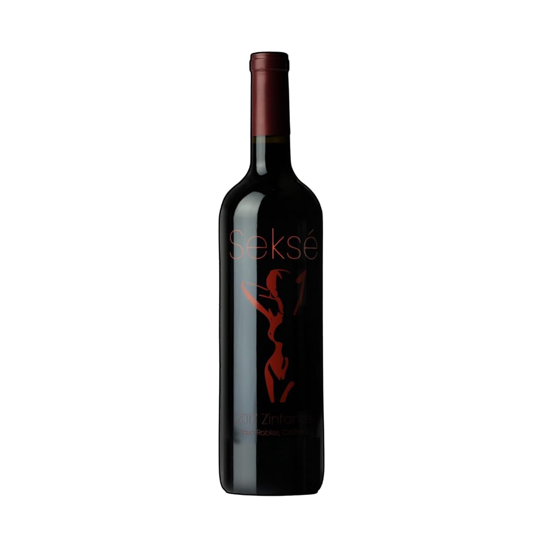 Seksé 2017 Paso Robles Zinfandel Red Wine, 30 Months Aged in French Oak, 750ml