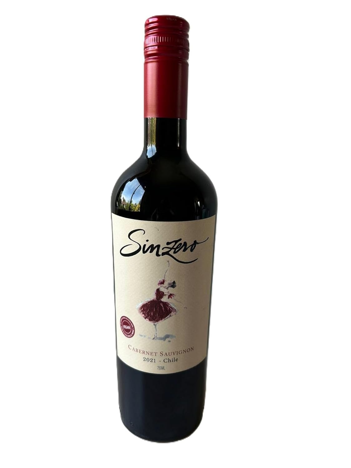 Cabernet Sauvignon – Premium Non-Alcoholic Red Wine – Dealcoholized Cabernet Sauvignon – Aged in French Oak for a Smooth, Rich Flavor – Low Calories, Vegan Friendly – 750ml (25.4 Fl Oz) – Made in Chile Cabernet Sauvignon 25.4 Fl Oz (Pack of 1)