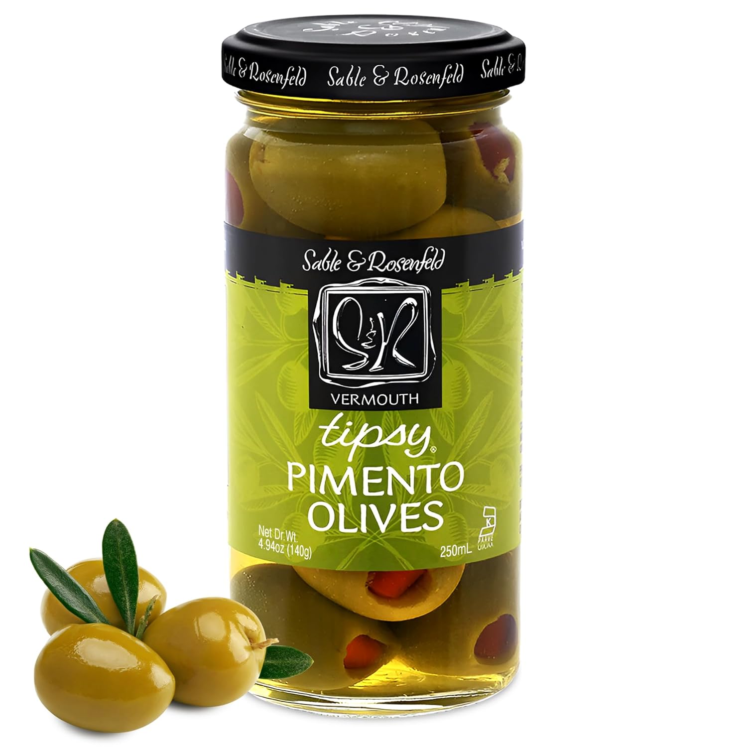 Sable & Rosenfeld Tipsy Olive Vermouth, 4.94 oz 4.94 Ounce (Pack of 1)