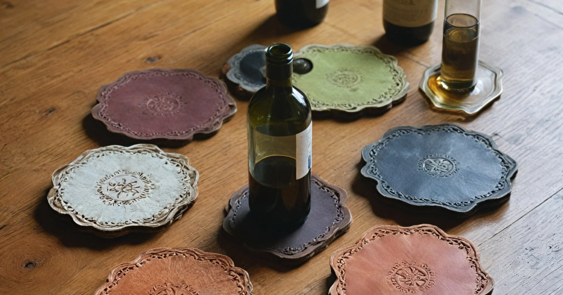 Choosing the right wine bottle coaster for your collection