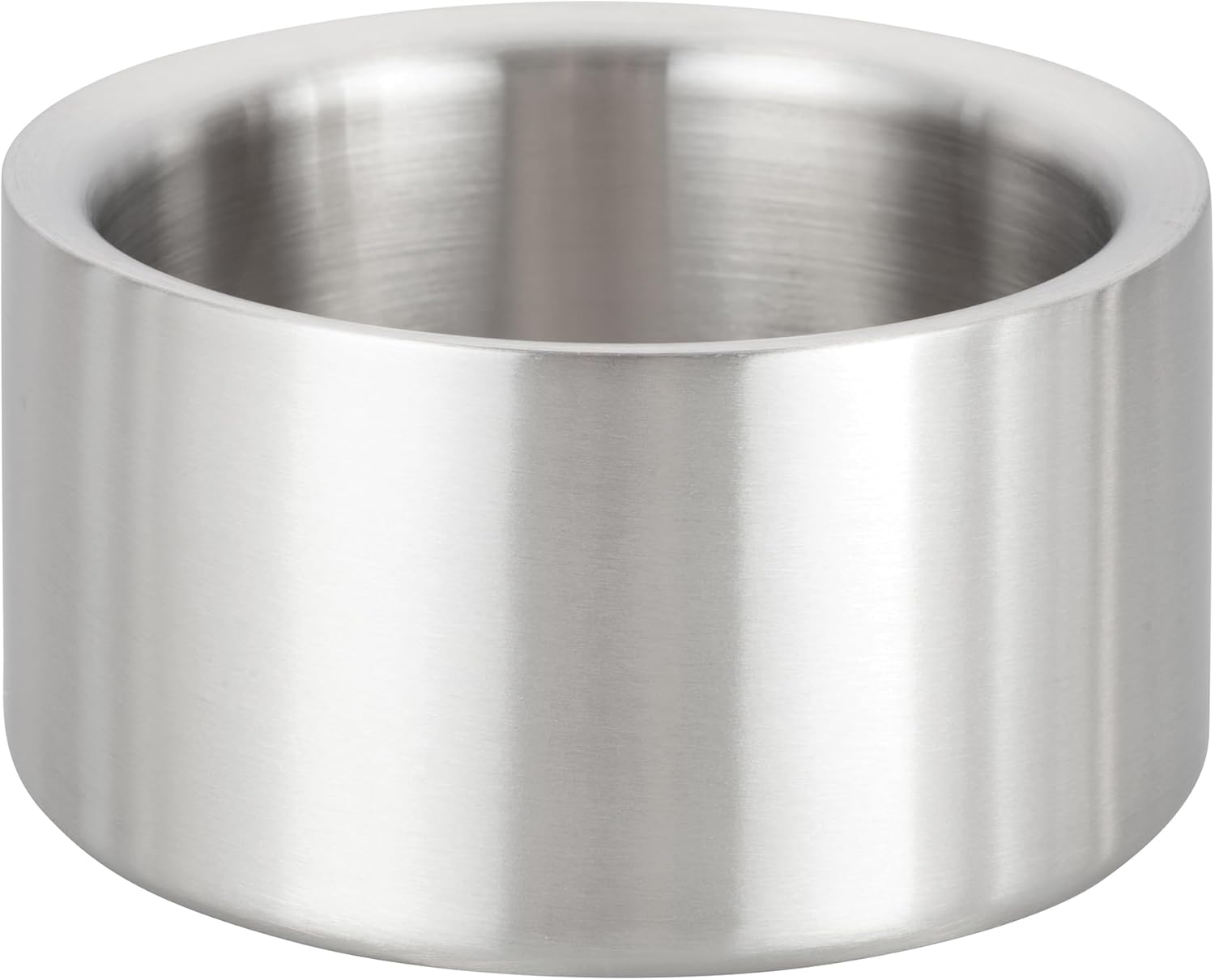 Winco Satin Finish Solid, 5" Diameter Double-Wall Wine Coaster, Stainless Steel Coaster Satin