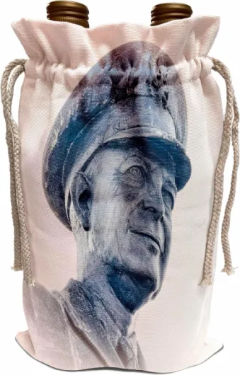 Boehm Graphics Military - Eisenhower military statue portrait - Wine Bags (wbg-376363-1)