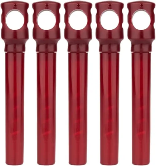 Travel Corkscrew Pocket - Travel Wine Opener - Portable Wine Cork Opener Mini for Camping, Cruise and Vacation with Plastic Handle, 5 Pcs, Burgundy