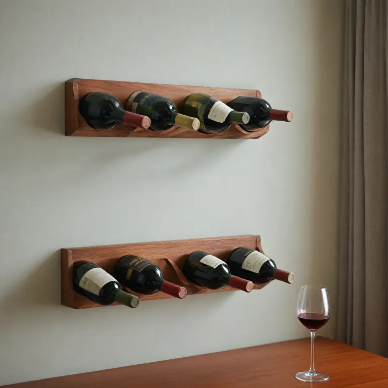 Enhance your space with a modern wall wine rack