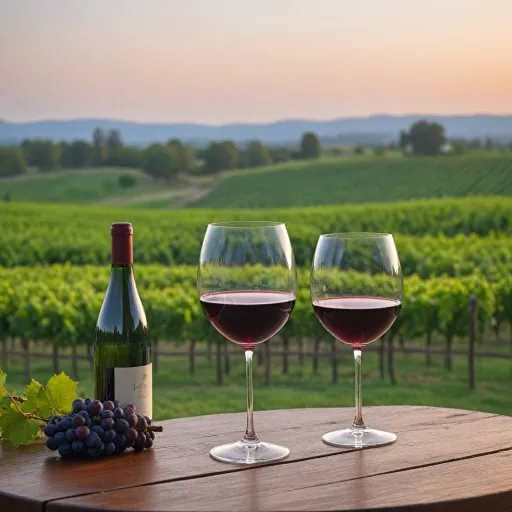 Enjoying pinot noir at the perfect chilled temperature