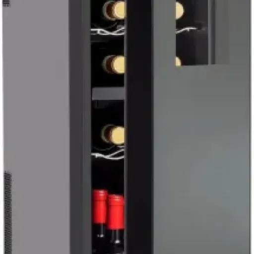 Wine Enthusiast 18-Bottle Slimline Dual Zone Wine Cooler Review: narrow fridge that actually fits real homes