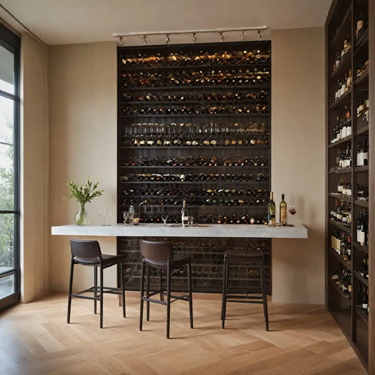 How a modern wine wall transforms a simple room into a refined wine cellar