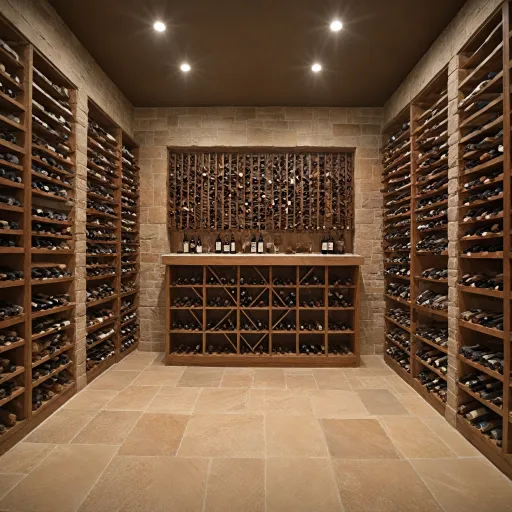 Wine cellar flooring choices for a stable and elegant collection