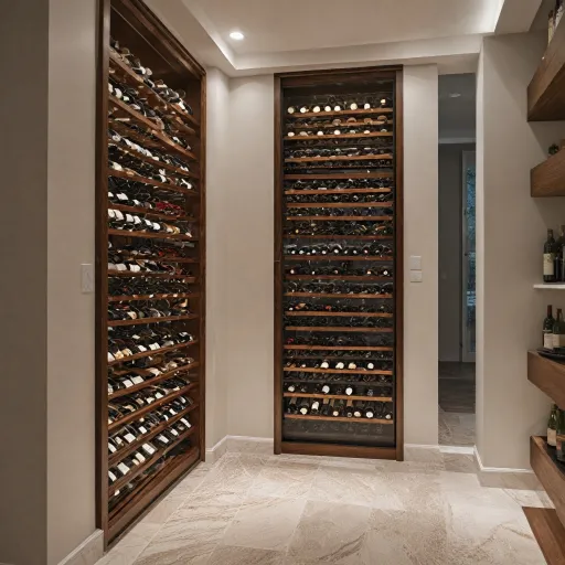 Wine closet design for elegant home cellars and compact spaces