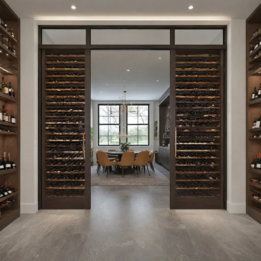 Elegant wine room doors for refined cellars and modern interiors
