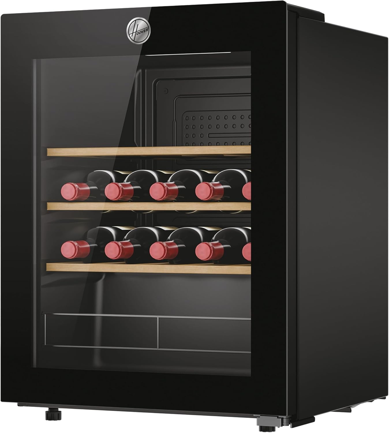 HOWC023K 23 Bottle Wine Cooler - Black 23 Bottles