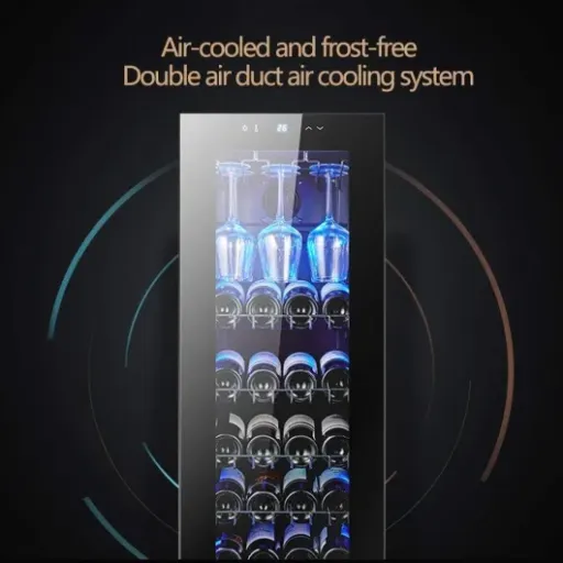 Dual Zone Wine Cooler Review: a basic 30-bottle fridge that keeps wine at the right temp, without fancy branding