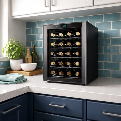 Small wine cooler for apartments: living with 20 bottles in two square feet of counter space