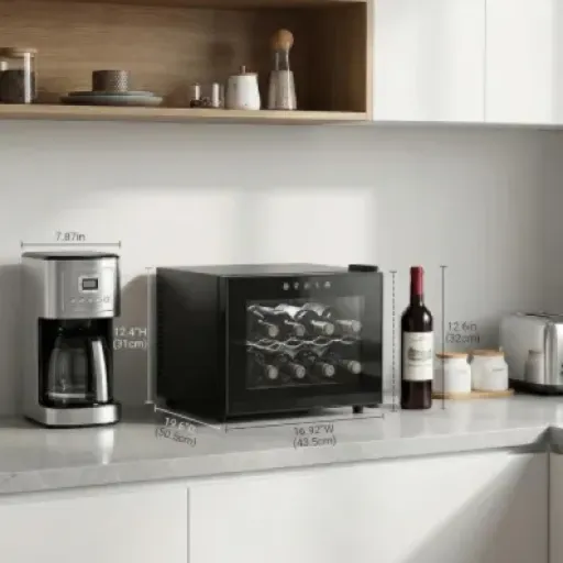 FOHERE 8-Bottle Wine Cooler Review: compact, quiet, but picky about bottle size