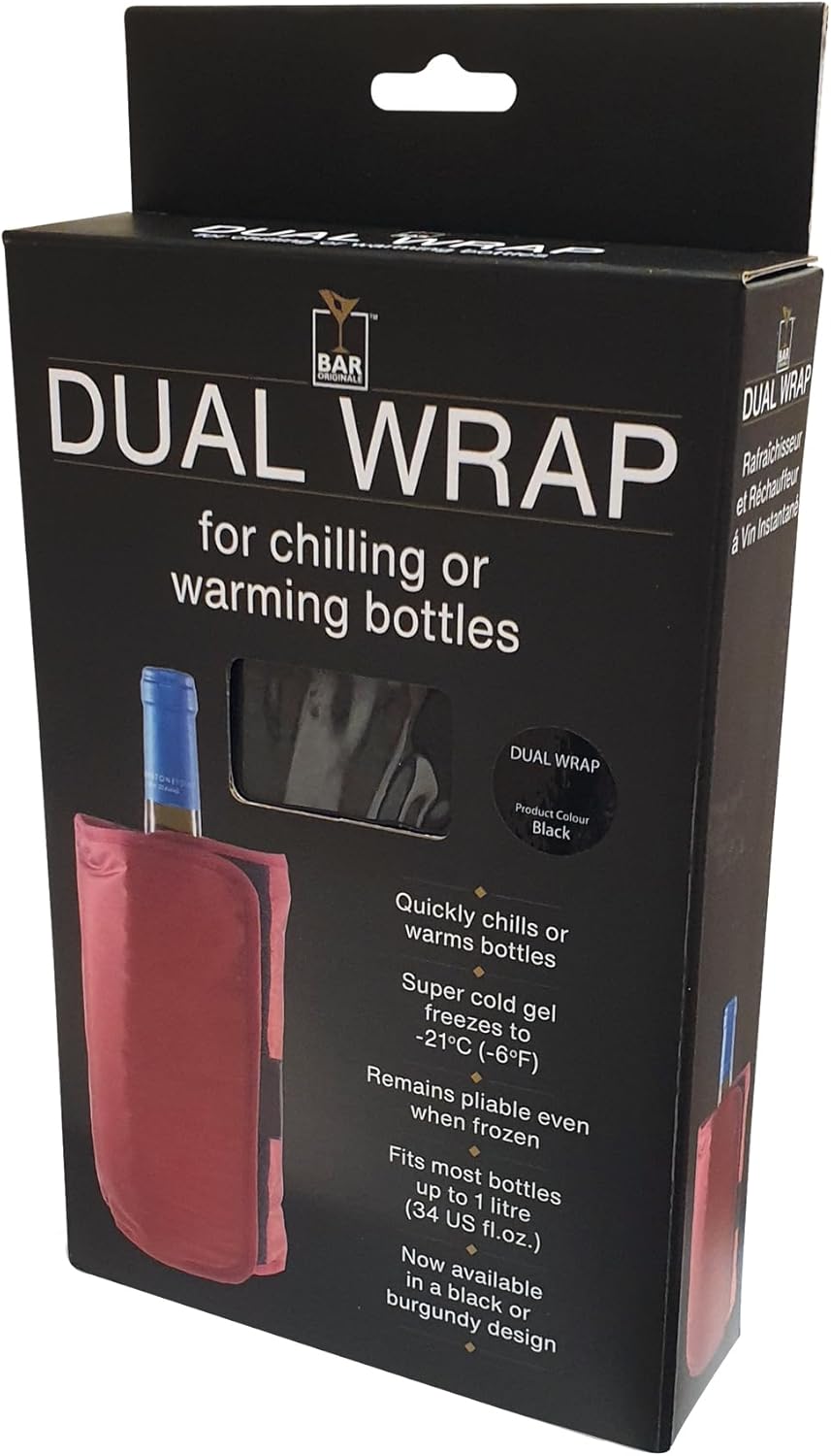 Dual Wrap Wine Champagne and Prosecco Bottle Chiller Cooler and Warmer