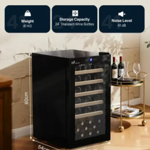 Upstreman W41 Wine Fridge Review: Compact 41-Bottle Cooler That Mostly Gets the Job Done