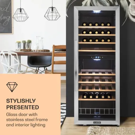 Klarstein 54-Bottle Wine Cooler Review: stylish fridge with a few annoying catches