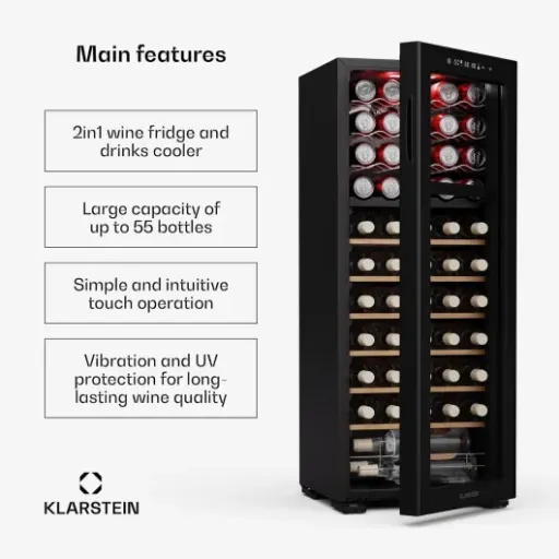 Klarstein Bovella 55 Duo+ Review: dual-zone wine fridge that looks good but has a few quirks