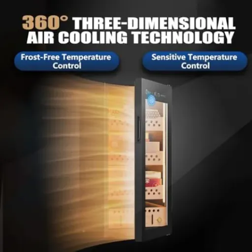 Electric Cooler Cabinet 50L Review: quiet cigar fridge with a few annoying quirks