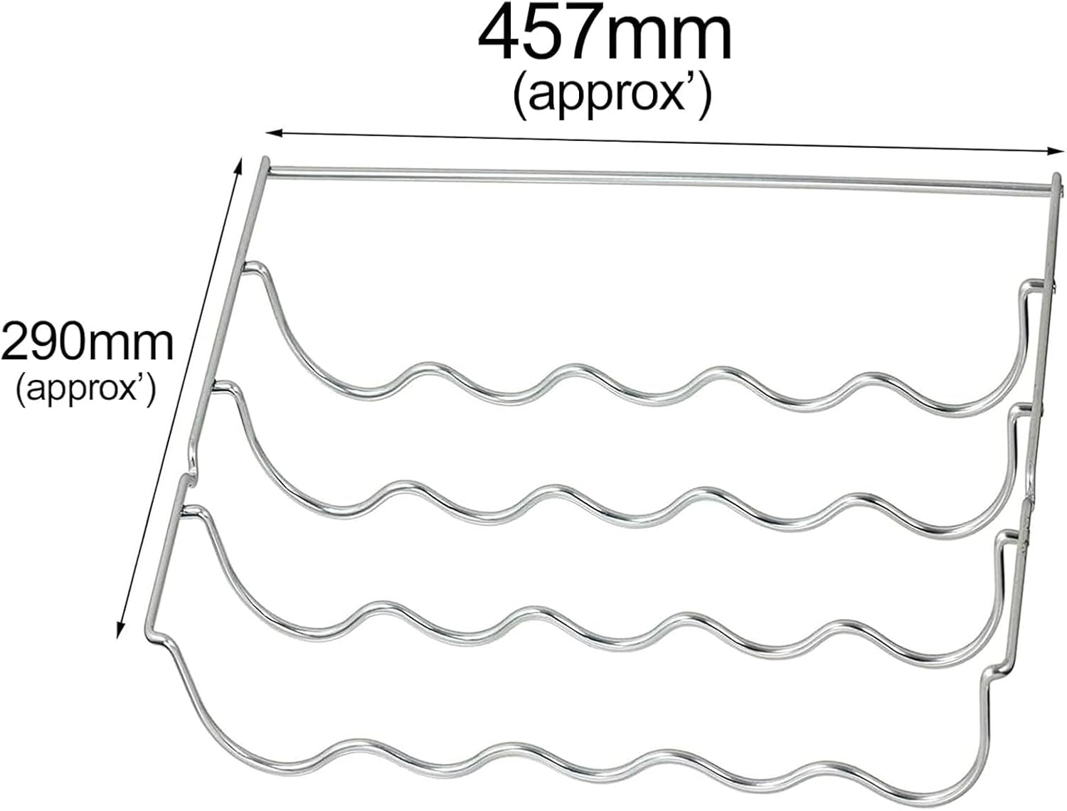 Wine Bottle Rack Shelf Insert for Samsung Fridge (457 x 290 x 70mm)