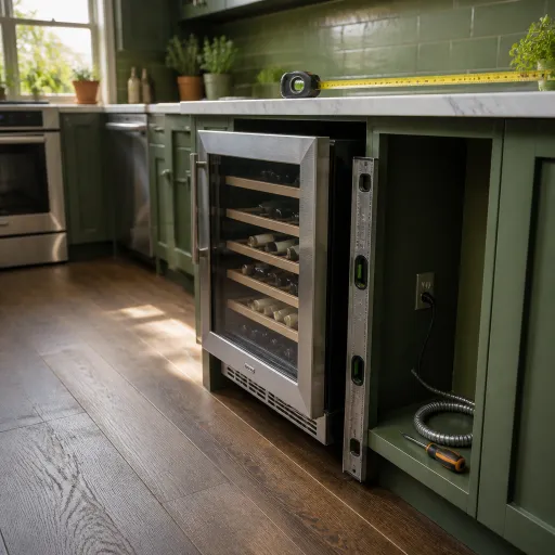 Fitting a wine cooler into a kitchen island: the clearance, power, and heat questions that come up mid-project